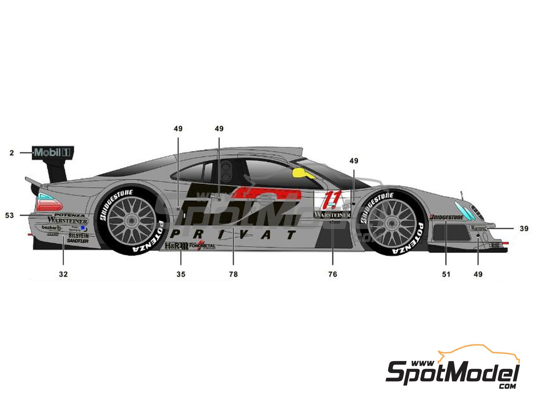 SK Decals SK24197: Marking / livery 1/24 scale - Mercedes Benz CLK